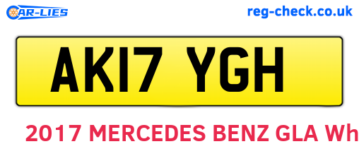 AK17YGH are the vehicle registration plates.