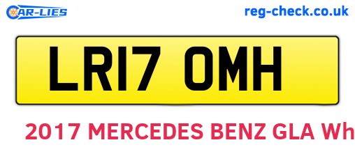 LR17OMH are the vehicle registration plates.