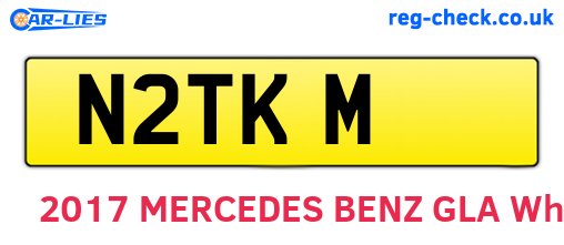 N2TKM are the vehicle registration plates.