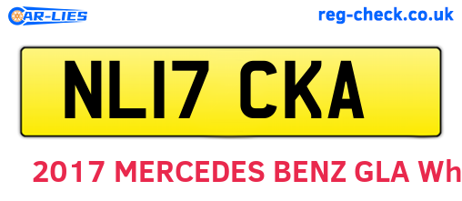 NL17CKA are the vehicle registration plates.