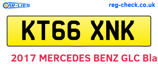 KT66XNK are the vehicle registration plates.