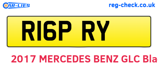 R16PRY are the vehicle registration plates.