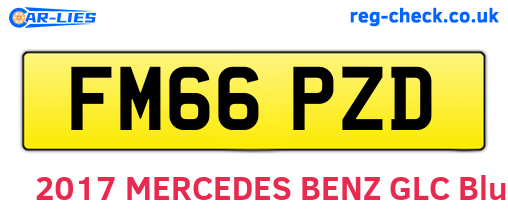 FM66PZD are the vehicle registration plates.