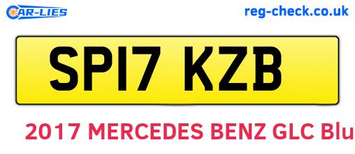 SP17KZB are the vehicle registration plates.