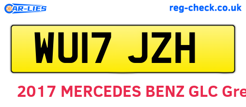 WU17JZH are the vehicle registration plates.