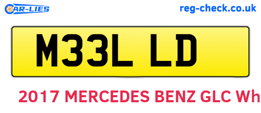 M33LLD are the vehicle registration plates.