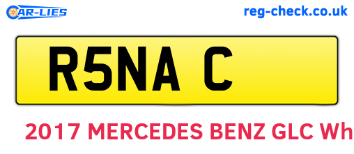 R5NAC are the vehicle registration plates.