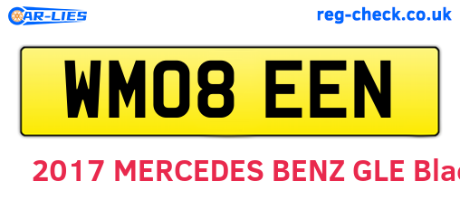 WM08EEN are the vehicle registration plates.