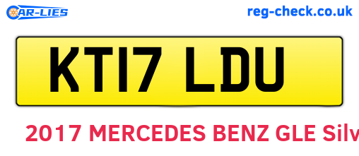 KT17LDU are the vehicle registration plates.