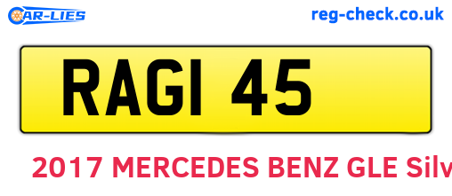 RAG145 are the vehicle registration plates.