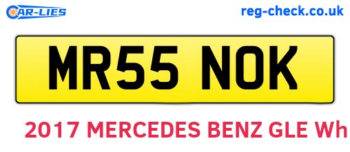 MR55NOK are the vehicle registration plates.