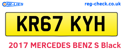 KR67KYH are the vehicle registration plates.