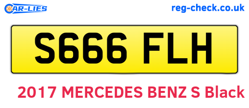 S666FLH are the vehicle registration plates.