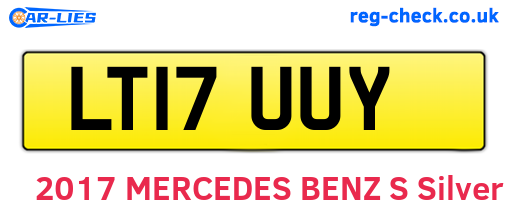 LT17UUY are the vehicle registration plates.
