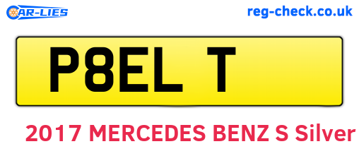 P8ELT are the vehicle registration plates.