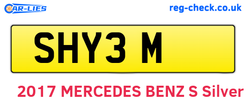 SHY3M are the vehicle registration plates.