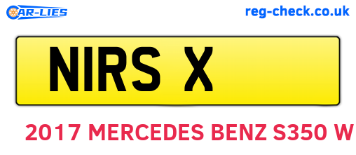 N1RSX are the vehicle registration plates.
