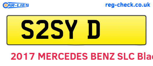S2SYD are the vehicle registration plates.