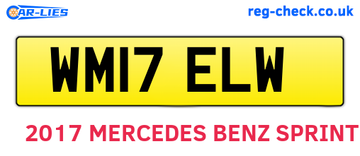 WM17ELW are the vehicle registration plates.