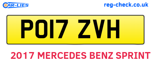 PO17ZVH are the vehicle registration plates.