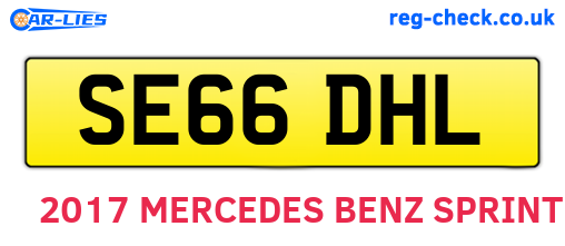 SE66DHL are the vehicle registration plates.