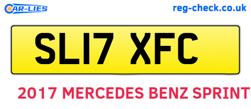 SL17XFC are the vehicle registration plates.