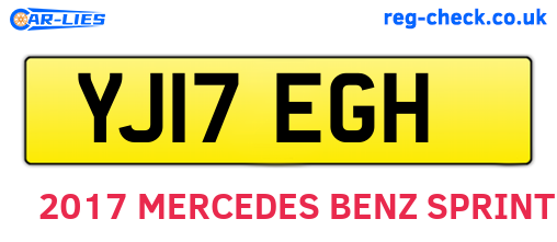 YJ17EGH are the vehicle registration plates.