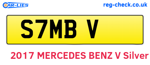 S7MBV are the vehicle registration plates.