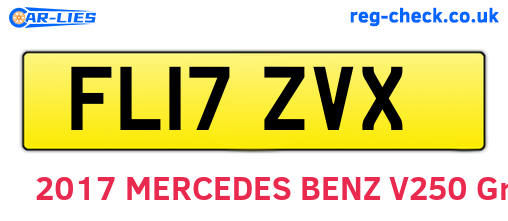 FL17ZVX are the vehicle registration plates.