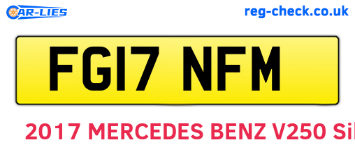 FG17NFM are the vehicle registration plates.