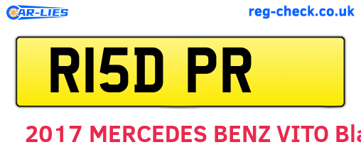 R15DPR are the vehicle registration plates.