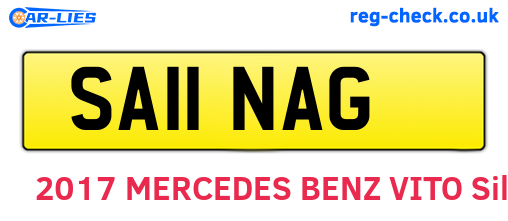 SA11NAG are the vehicle registration plates.