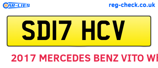 SD17HCV are the vehicle registration plates.