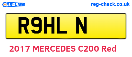 R9HLN are the vehicle registration plates.