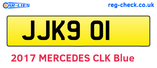 JJK901 are the vehicle registration plates.
