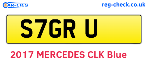 S7GRU are the vehicle registration plates.