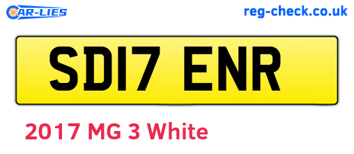 SD17ENR are the vehicle registration plates.