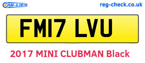 FM17LVU are the vehicle registration plates.