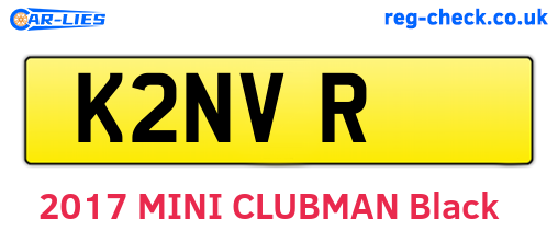 K2NVR are the vehicle registration plates.
