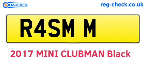 R4SMM are the vehicle registration plates.