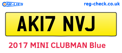 AK17NVJ are the vehicle registration plates.