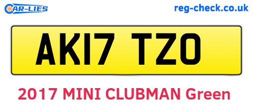 AK17TZO are the vehicle registration plates.