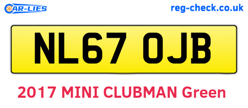 NL67OJB are the vehicle registration plates.
