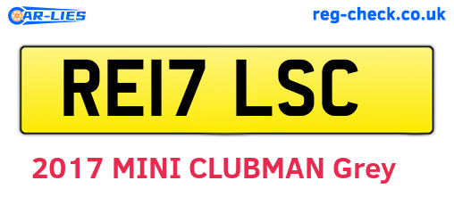 RE17LSC are the vehicle registration plates.