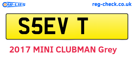 S5EVT are the vehicle registration plates.