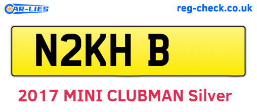 N2KHB are the vehicle registration plates.