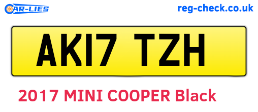 AK17TZH are the vehicle registration plates.