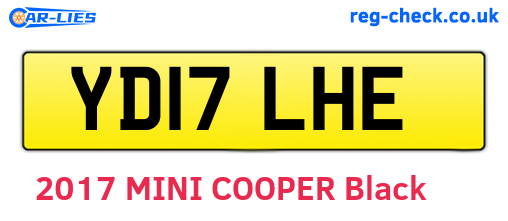 YD17LHE are the vehicle registration plates.