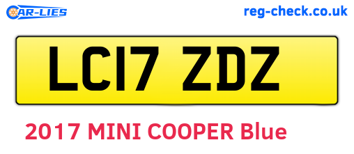 LC17ZDZ are the vehicle registration plates.