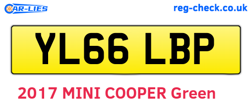 YL66LBP are the vehicle registration plates.